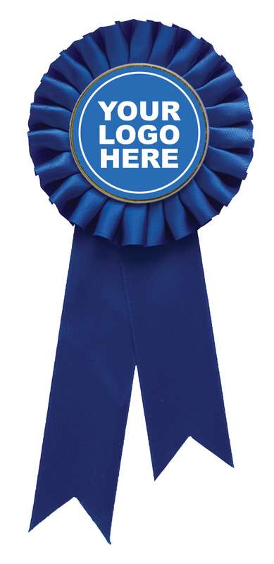 Blue Rosette w/ Hook