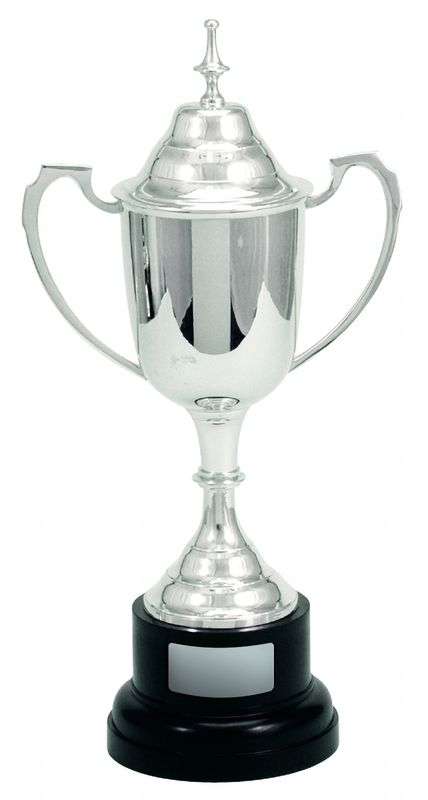Silver Plated with Lid Metal Cups Award 160mm