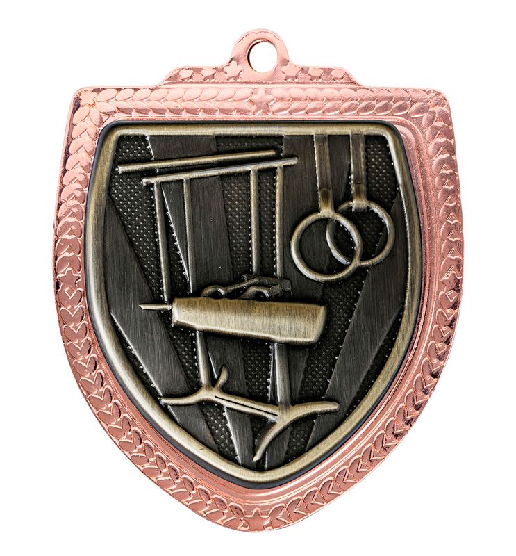 Shield Gymnastics Gold Medal 80mm