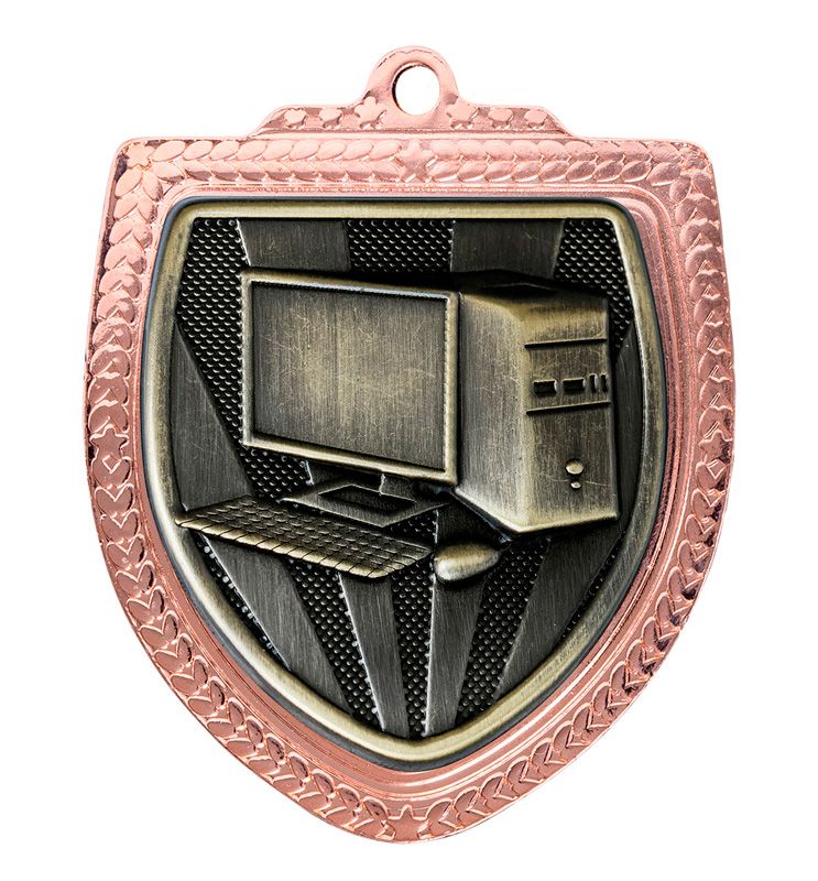 Shield Computers Schools Gold Medal 80mm
