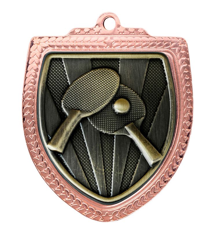 Shield Table Tennis Gold Medal 80mm
