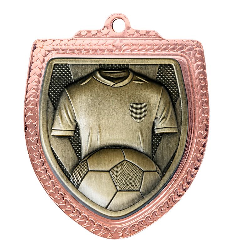 Shield Football Shirt Gold Medal 80mm