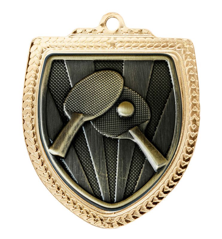 Shield Table Tennis Gold Medal 80mm