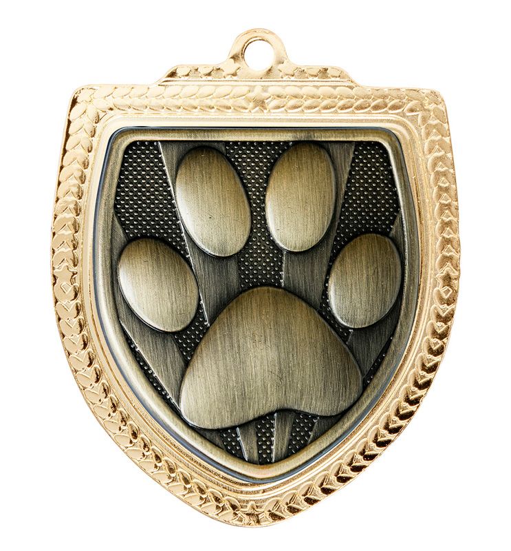 Shield Dogs Gold Medal 80mm